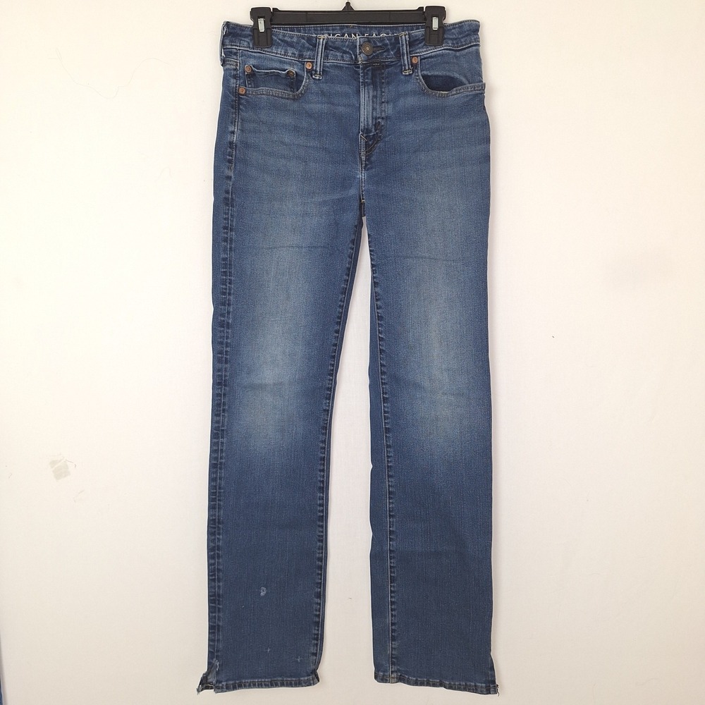 Y2K Denim Jeans Minimalist Quit Luxury American Eagle Airflex+  30x34 (31x32)
